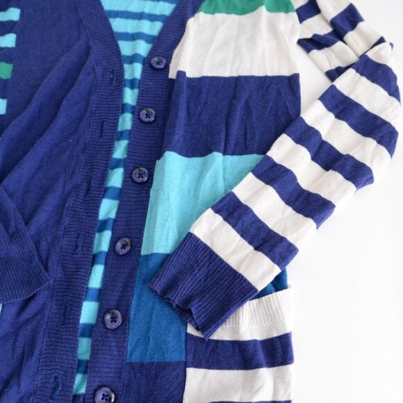 Marc by Marc Jacob Blue N-Neck Button Down Cardigan Size Small - Picture 7 of 12